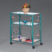 Carriage TV en fer vert 70x45xh.80 cm Italie