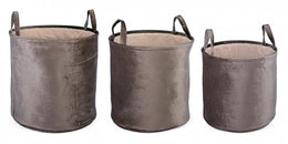 3x Set3 P.Oggetti Velours à Beige