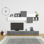 Mur équipé Tromen 260 cm. blanc rétro gris MTV234472