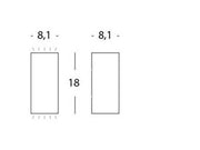 Applique 6W + 6W LED 4000K Tower Graphite Line