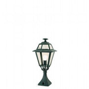 Lampe d'extérieur en aluminium moulé avec diffuseurs en verre transparent graphite