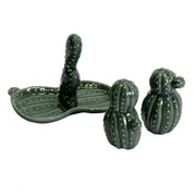Cactus en céramique vert cm13,5x8,5h10