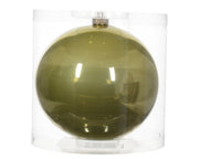 Boule de Noël en verre émaillé pour bijoux couleur pistache ø 15cm