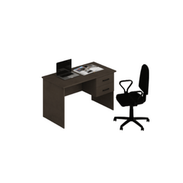 Bureau de chambre avec deux tiroirs couleur Fango H75x119x64cm