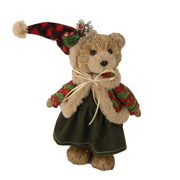 Ours en tissu vert 17x11h30 cm