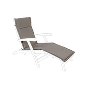 Coussin bain de soleil en tissu déhoussable poly chocolat