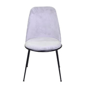 Velluto et métal chaise en métal Rotterdam Gray