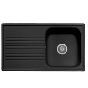 Samet puits 86x50 Granitovero861VNEP Réversible 1 baignoire noires gouttes Effezez