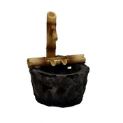 Fontaine en résine de roche et bambou avec Led