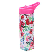 Thermos rond en acier fleurs roses 0,5L cm5,5x11h23