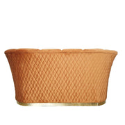 Canapé 2 places Argentario velours rouille