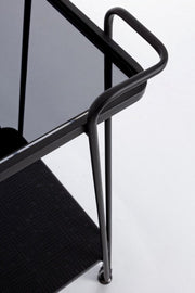 Chariot Zaira en métal noir