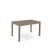 Table extensible en mélaminé gris tourterelle 130/210x80x76h cm
