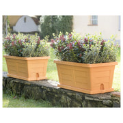 Jardinière en terre cuite 80 cm pour plantes et fleurs de jardin sans soucoupe (code 31180)