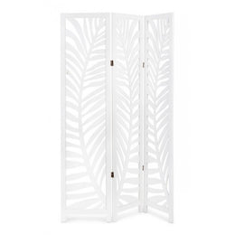 Paravent 3 portes Felce blanc 120x170 cm