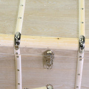 Coffre rectangulaire en bois blanchi 1-3