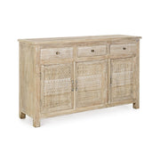 Buffet 3 portes et 3 tiroirs en bois de style naturel