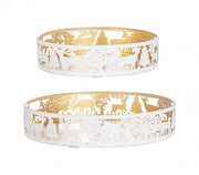 Ensemble de 3 plateaux Alizee Blanc 3x