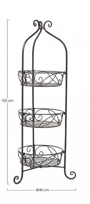 2x présentoir Melanie Slim à 3 paniers