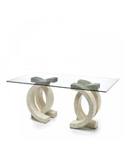Table fixe 180 x 100 - Transparent - Olimpia
