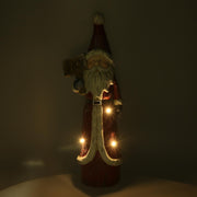 Père Noël résine led rouge cm19x14h55,5