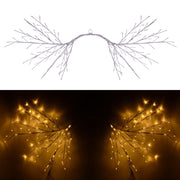 Branche lumineuse 144 LED blanc chaud cm130x80alimentation fixe pour usage extérieur