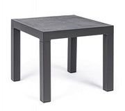 Table basse anthracite de style industriel cm 50x50