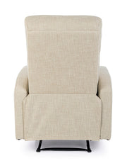 Fauteuil relax manuel tissu beige Iris