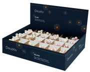 Bouquet décoratif de Noël rose et rose pâle coloris assortis ø2 cm