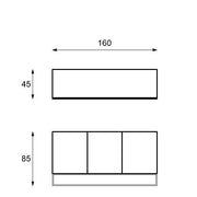 MADIA MADIA ETHNIQUE ET WOOD MANGO GRENE 160 x 45 x H 85 cm