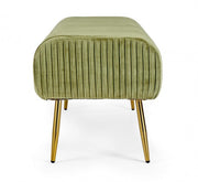 Banquette 2 places Selena couleur olive en velours