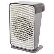 Radiateur Soufflant Oscillant avec Programmateur 24H - Thermostat Réglable - Témoin Lumineux - Protection Anti-basculement - 214x330x140 mm