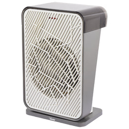 Radiateur Soufflant Oscillant avec Programmateur 24H - Thermostat Réglable - Témoin Lumineux - Protection Anti-basculement - 214x330x140 mm