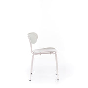 Chaise en polypropylène avec assise blanche