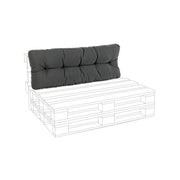 Coussin dossier palette en tissu Poly carbone