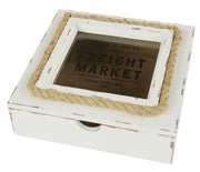 Boîte avec corde kb-7764 cm. 20 x 20h6,5
