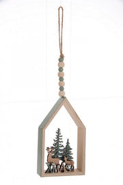 Pendaglio Maison Renne Naturel 12x