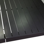 Table rectangulaire extensible Claveland en aluminium anthracite