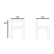 Chaise Lovely en Polypropylène Noir Résistante aux UV et à l'Humidité L59 x P53 x H82