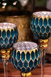 Ensemble de 2 bougies Rachel Calice Verd 1P