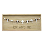 Porte-mémo rectangulaire en bois de lignum cm40x3h17