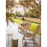 Canapé d'extérieur deux places en rotin CLARITA 119x83x h87 cm