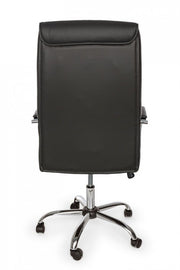 Fauteuil de bureau avec accoudoirs Queensland en éco-cuir gris foncé