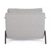 Canapé convertible 1 place gain de place en tissu HAYDEN Beige 95x96x h79 cm