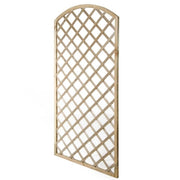 Grille de jardin rectangulaire en bois 90x180 cm Clôture cintrée
