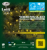 Chaîne Ruban ø6cm NTLG 1000 MiniLED Câble Vert 4+30,5m Lumières de Noël