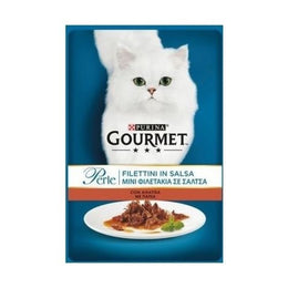 Gourmet Perle Duetti au saumon et à la morue Purina 85 grammes