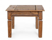 Table basse en bois de style rustique 60x60 cm