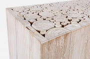 Console en bois blanc Ermitas