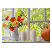 Image led rectangulaire avec fleurs blanches cm40x30x1,8